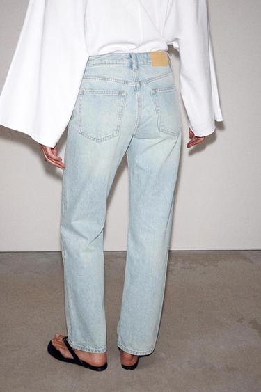 Z1975 LOW-RISE REGULAR JEANS - Light blue by Zara
