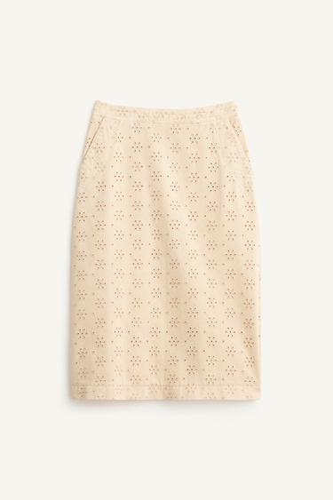 SCHFFL SKRT - Pastel yellow by Zara