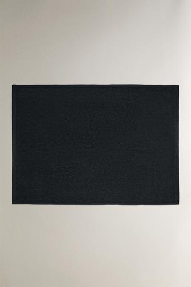 PLAIN BATH MAT - Navy blue by Zara