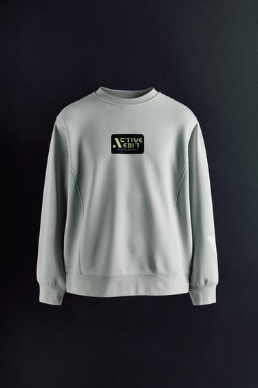 SPORTS SWEATSHIRT - Light grey by Zara