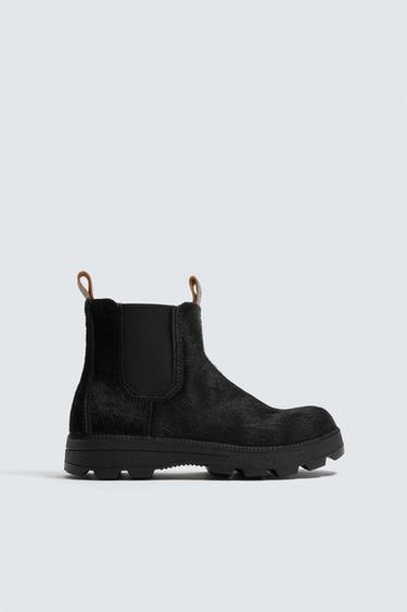 LEATHER CHELSEA BOOTS X SR_A - Black by Zara