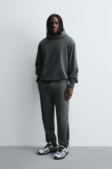 BASIC HOODIE - Dark anthracite by Zara