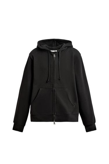 ZIP HOODIE HEAVY WEIGHT - Black by Zara