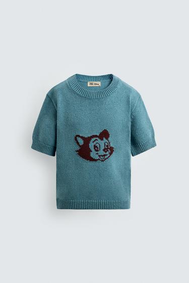 FIGARO JACQUARD KNIT T-SHIRT HARRY LAMBERT FOR ZARA X DISNEY - Blue by Zara