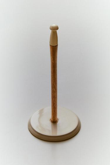 CERAMIC KITCHEN ROLL HOLDER - Cream by Zara
