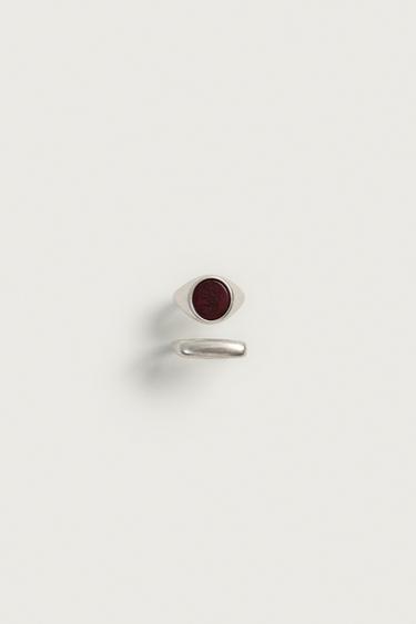COMBINED METAL RINGS PACK OF 2 - Silver by Zara