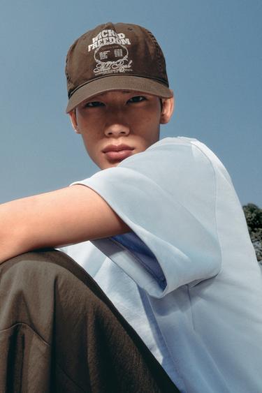 BASIC HEAVY WEIGHT T-SHIRT - Light blue by Zara