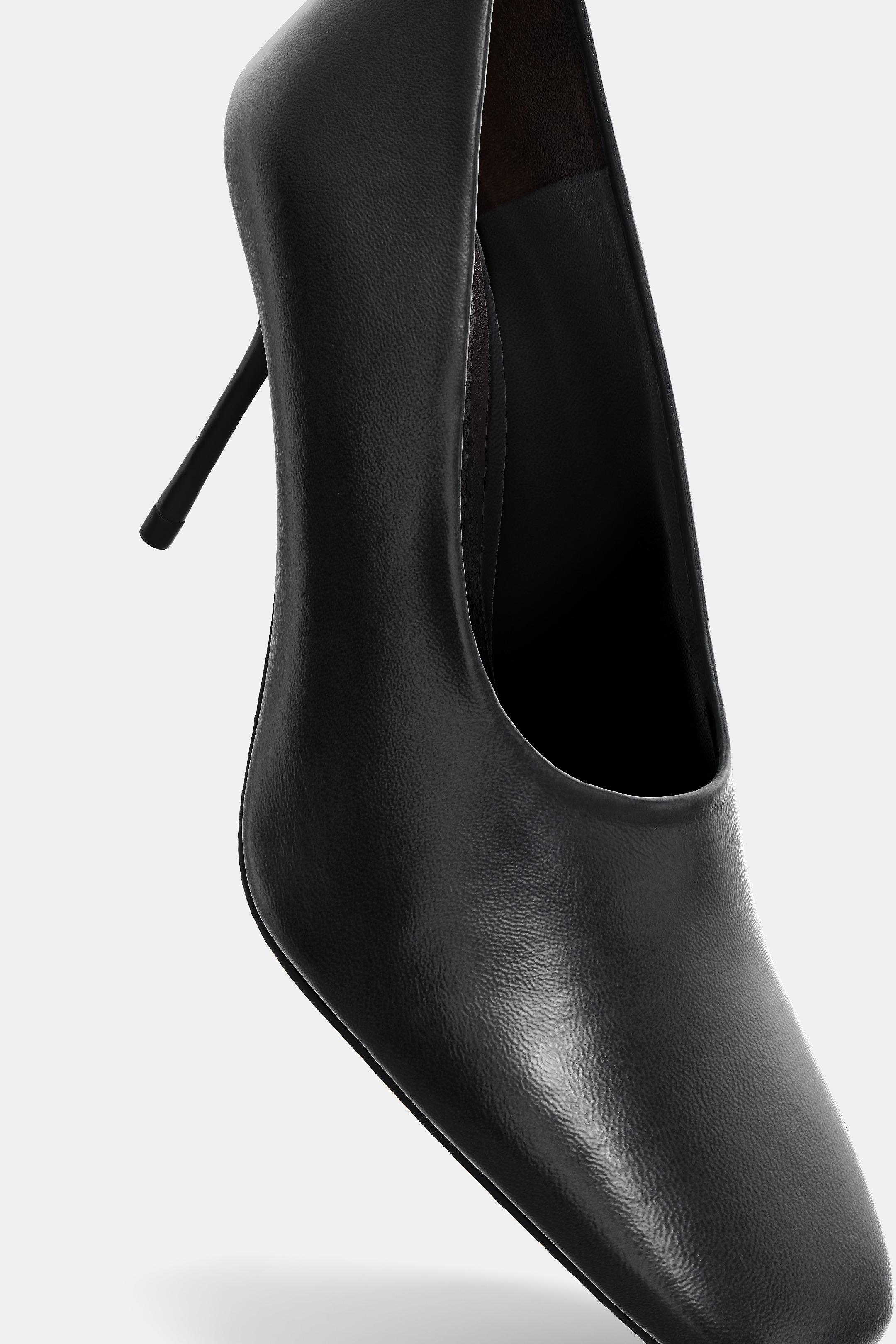 LIMITED EDITION LEATHER HIGH HEEL SHOES - Black by Zara