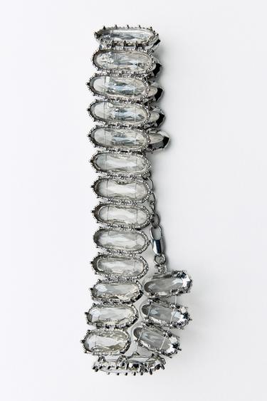 CRYSTAL CHOKER NECKLACE - Silver by Zara