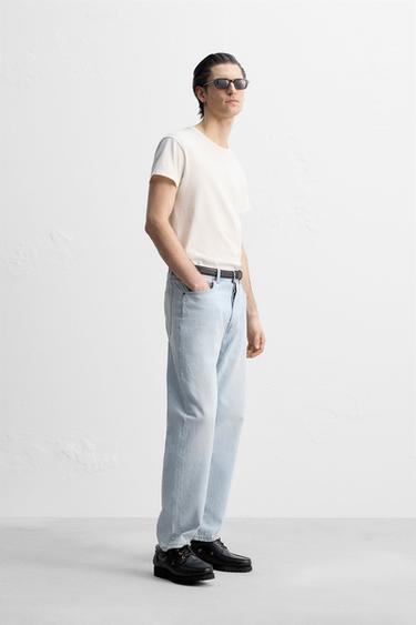 STRAIGHT-LEG JEANS - Light blue by Zara