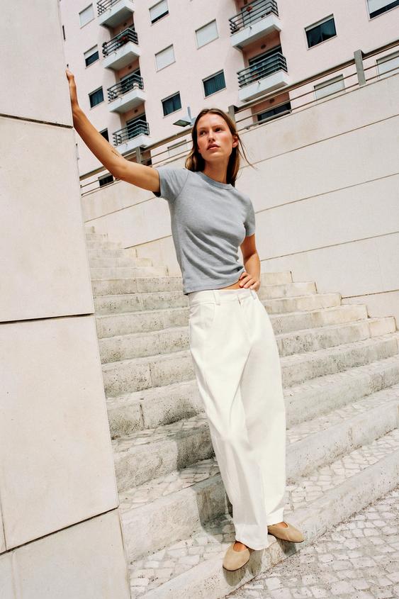 SOFT-TOUCH KNIT TOP - Grey by Zara - Image 0