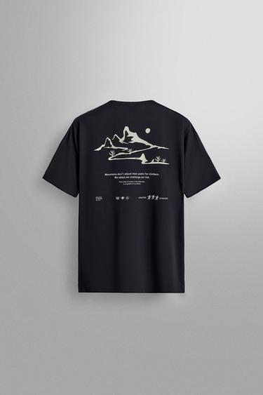 RUNNING PRINT TECHNICAL T-SHIRT - Navy blue by Zara - Image 0