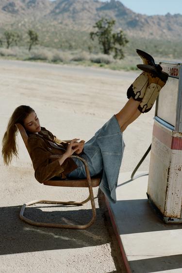 COMBINED COWBOY BOOTS - Multicoloured by Zara