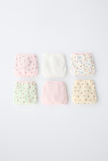 1 1/2-6 YEARS/ PACK OF SIX FLORAL PRINT BRIEFS - Multicoloured by Zara