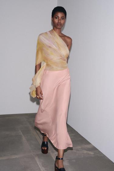 ZW COLLECTION LONG SKIRT - Pink by Zara