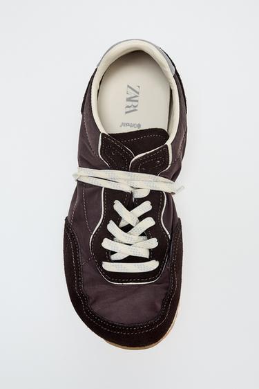 CONTRAST BAREFOOT TRAINERS - Brown by Zara