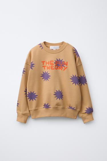 STARS PRINT SWEATSHIRT - Purple by Zara - Image 0