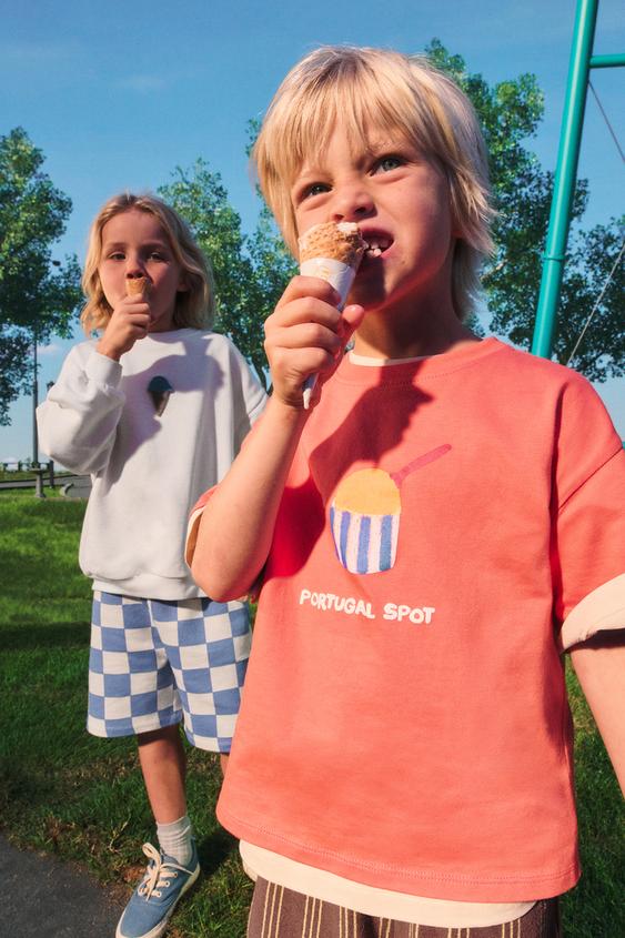 ISABELLE VANDEPLASSCHE ICE CREAM T-SHIRT - Orange by Zara - Image 0