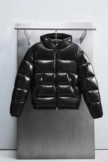 100% FEATHER WATER-REPELLENT DOWN JACKET - Black by Zara