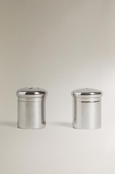 MINI STEEL SALT AND PEPPER SHAKER SET - Steel by Zara - Image 0