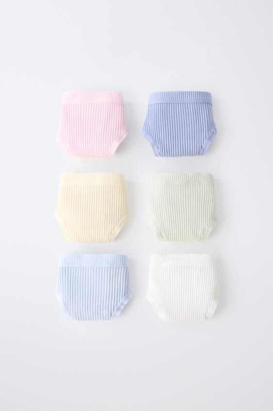 6-14 YEARS / 6-PACK OF RIBBED BRIEFS - Multicoloured by Zara - Image 0