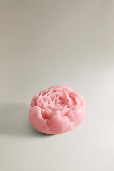 DECORATIVE FLORAL CANDLE - Pink by Zara