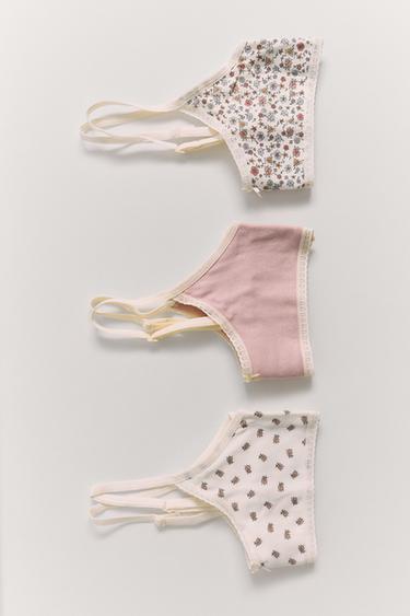 AGES 9-14/ 3-PACK OF DITSY FLORAL TOPS - Pink by Zara