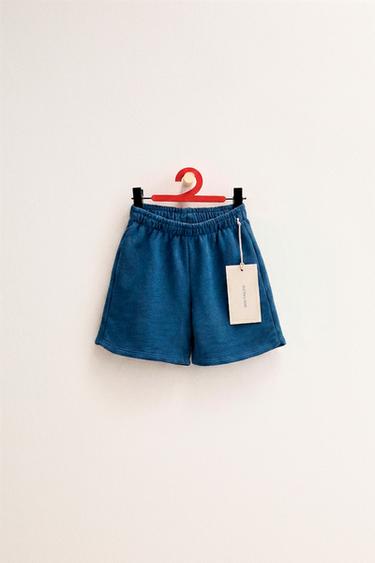 ZARA TIMELESS - PLAIN BERMUDA SHORTS - Navy blue by Zara