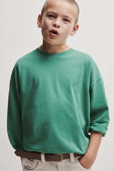 3-PACK OF PLAIN LONG SLEEVE T-SHIRTS - Burgundy by Zara