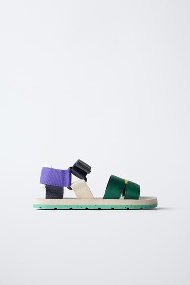 COLOUR TECHNICAL SANDALS - Green by Zara