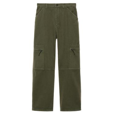 WASHED RELAXED FIT CARGO TROUSERS - Khaki by Zara