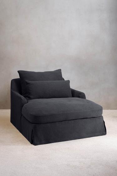 LOVESEAT 01 LINEN COVER - MIDNIGHT BLUE by Zara
