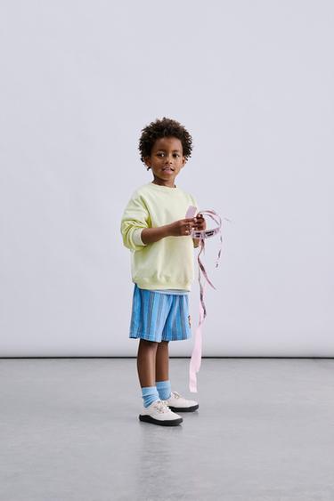 PLAIN OVERLOCK SWEATSHIRT - Lime by Zara