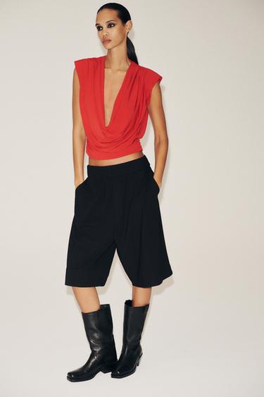 LONG BERMUDA SHORTS - Black by Zara - Image 0