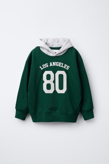 SPORTY HOODIE - Green by Zara