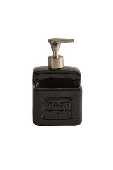 WASHING-UP LIQUID DISPENSER WITH CONTAINER - Black by Zara