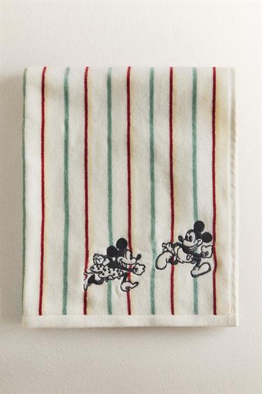 KIDS' MICKEY & MINNIE ©DISNEY VELOUR TOWEL - Yellow by Zara