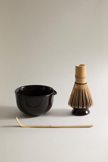 STONEWARE MATCHA TEA SET - Brown by Zara