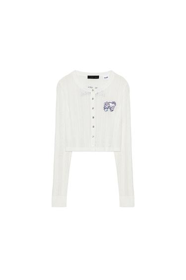 KITTY AND FRIENDS SANRIO GMBH © KNIT JACKET - Ecru by Zara