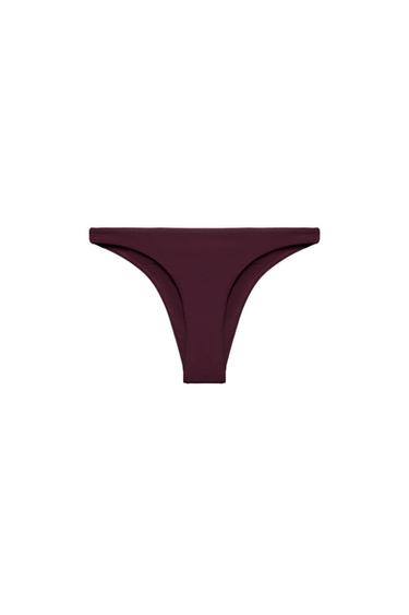 PLAIN BIKINI BOTTOMS - Brown by Zara