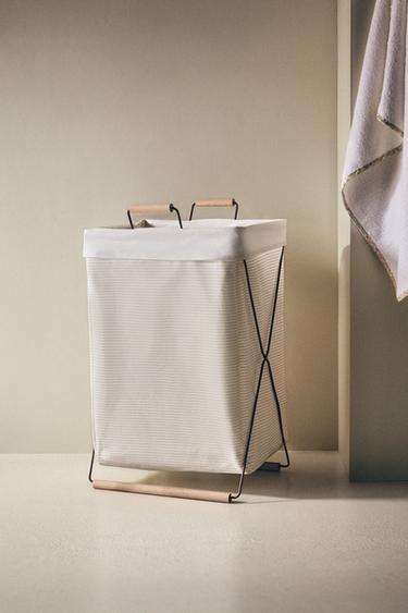 FOLDABLE LAUNDRY BASKET - Multicoloured by Zara