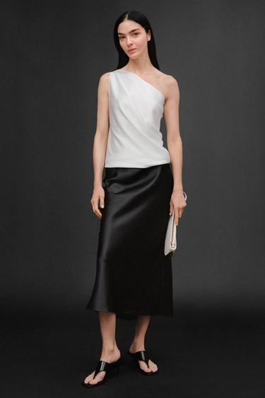 ASYMMETRIC TOP 50TH ANNIVERSARY - White by Zara