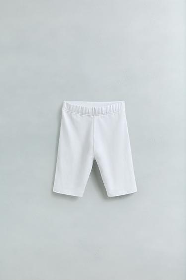 PLAIN CYCLING LEGGINGS - White by Zara