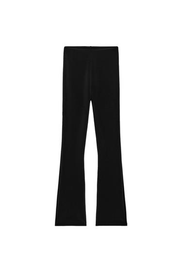 STRETCH CROPPED TROUSERS - Black by Zara
