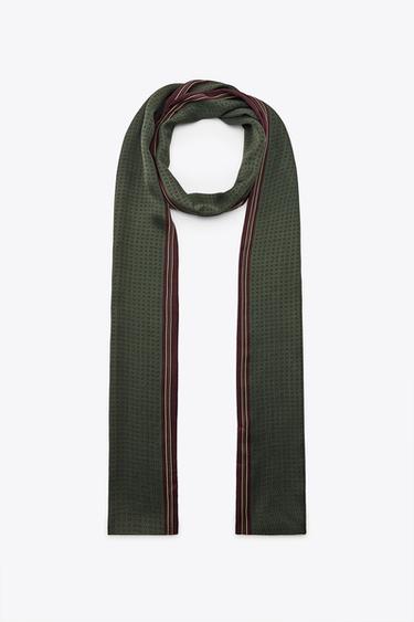 PRINTED SATIN SCARF - only one by Zara - Image 0