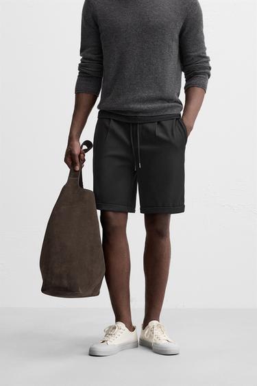COMFORT BERMUDA SHORTS - Black by Zara