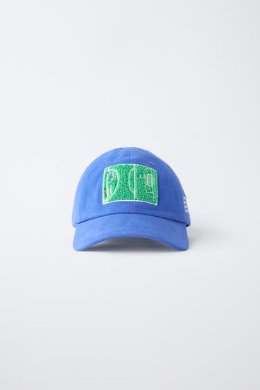 CLARA CEBRIAN © EMBROIDERED CAP - Bluish by Zara