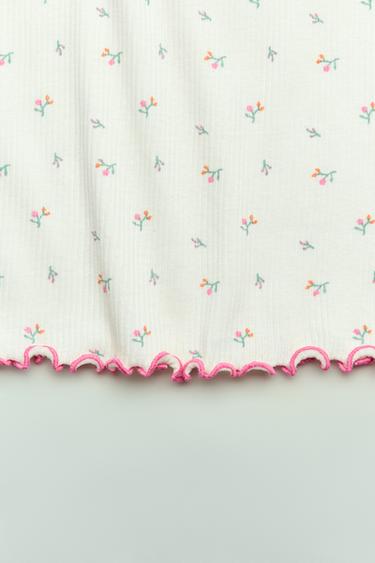 6-14 YEARS/ FLORAL NIGHTDRESS - Ecru by Zara