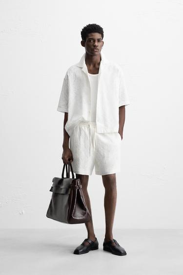 RELAXED FIT JACQUARD SUIT - Golden by Zara