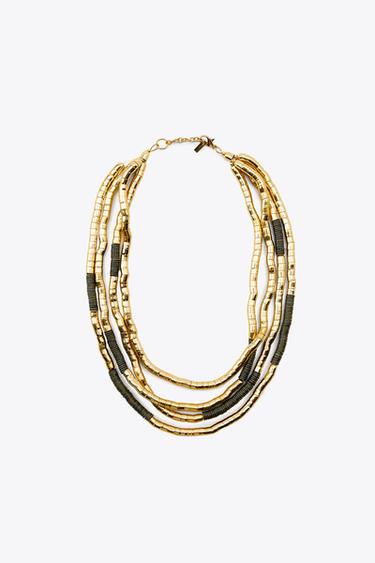 MULTI-PIECE COMBINED NECKLACE - Golden by Zara